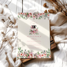 Pink Floral Graduation Party