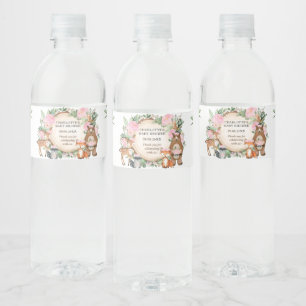 Pink Floral Greenery Woodland Babydusche Favoriten
