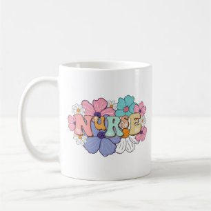 Pink Floral Heart Nurse Doctum Kaffee Kaffeetasse