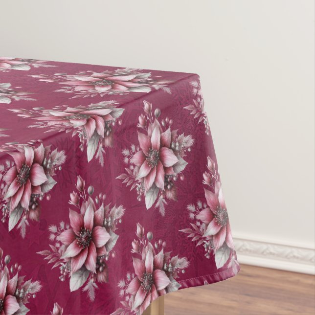 Pink Floral Holiday Tableclout Tischdecke (Beispiel)