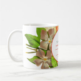Pink Floral Ihr Beruf und Ihre Website, ZSSG Kaffeetasse