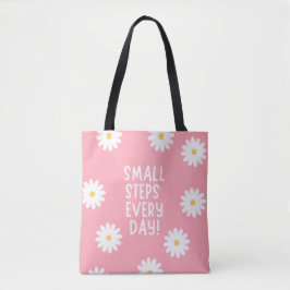 Pink Floral Inspiration – Small Steps Every Day Tasche