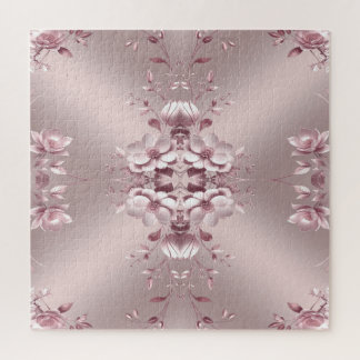 Pink Floral Jigsaw Puzzle