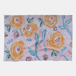 Pink Floral Kitchen Towel Geschirrtuch