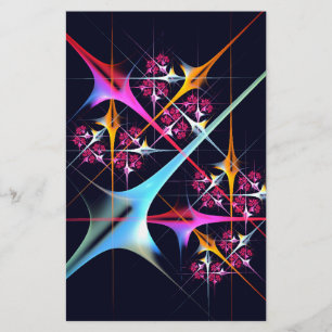 Pink Floral Modernes Abstraktes Kunstfarbmuster #0 Briefpapier