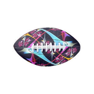 Pink Floral Modernes Abstraktes Kunstfarbmuster #0 Football