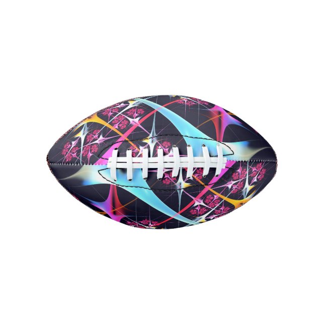Pink Floral Modernes Abstraktes Kunstfarbmuster #0 Football (Vorderseite)