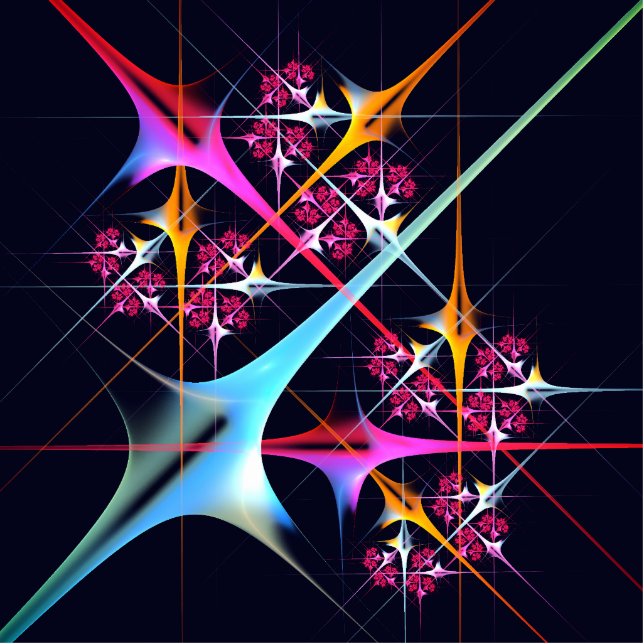 Pink Floral Modernes Abstraktes Kunstfarbmuster #0 Freistehende Fotoskulptur (Vorne)