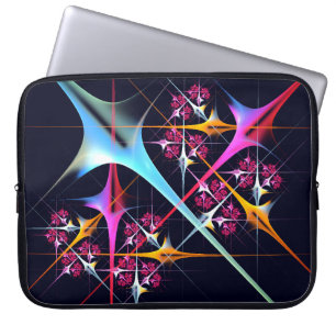 Pink Floral Modernes Abstraktes Kunstfarbmuster #0 Laptopschutzhülle