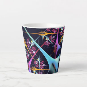 Pink Floral Modernes Abstraktes Kunstfarbmuster #0 Milchtasse