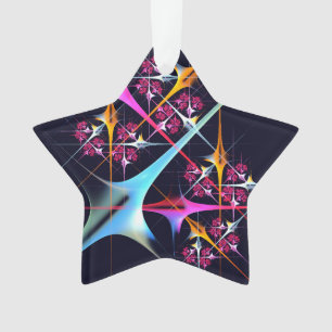 Pink Floral Modernes Abstraktes Kunstfarbmuster #0 Ornament
