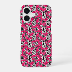 Pink Floral Paisley Design iPhone 16 Hülle