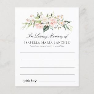 Pink Floral Partager une carte d'assistance aux fu