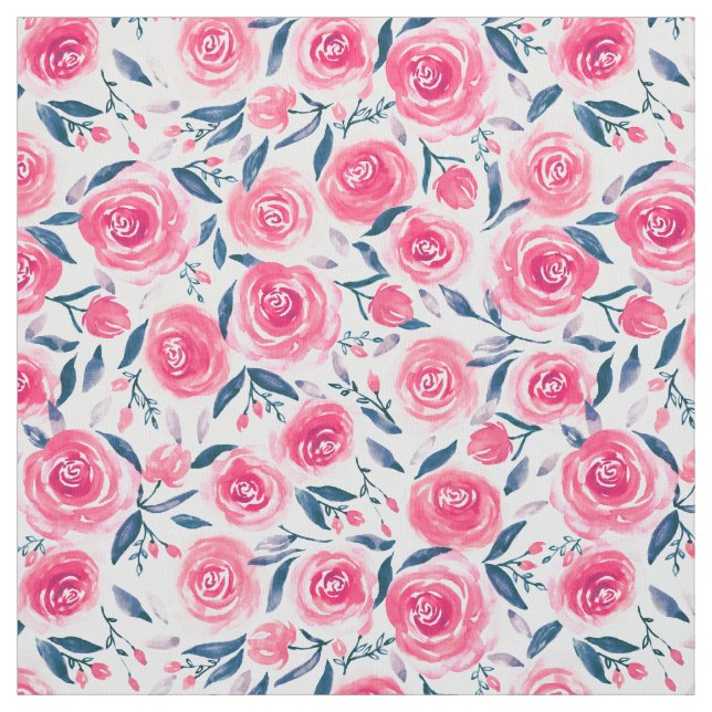 Pink Floral Rose Muster Stoff (Muster)
