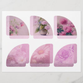 Pink Floral Scrapbook Ecken