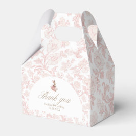 Pink floral Toile Some Bunny Birthday Geschenkschachtel