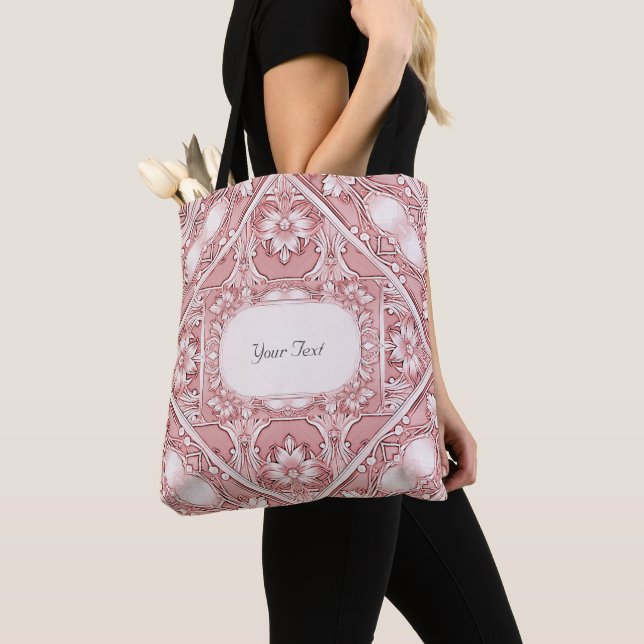 Pink Floral Totbeutel Tasche (Von Nahem)
