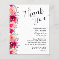 Pink Floral Wedding Plate Danke