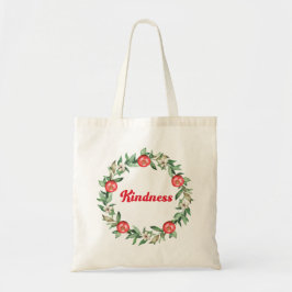 Pink Floral Weihnachtskranz Totbeutel | Freundlich Tragetasche