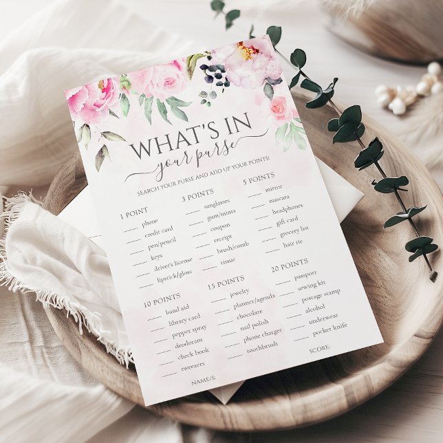 Pink-florale Dinge in deinem Brautparty-Spiel (Von Creator hochgeladen)