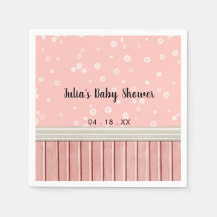 Pink Florals Baby Dusche Serviette