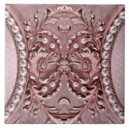Pink Flower Ceramic Tile Fliese