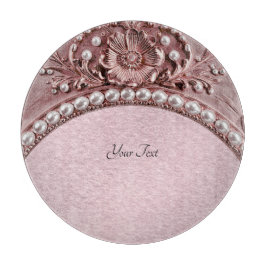 Pink Flower Cutting Board Schneidebrett