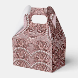 Pink Flower Favor Box Geschenkschachtel