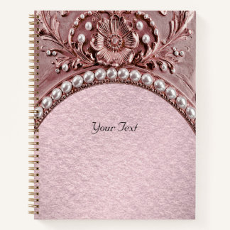Pink Flower Notebook Notizbuch