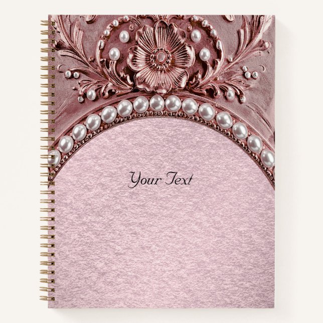 Pink Flower Notebook Notizbuch (Vorderseite)