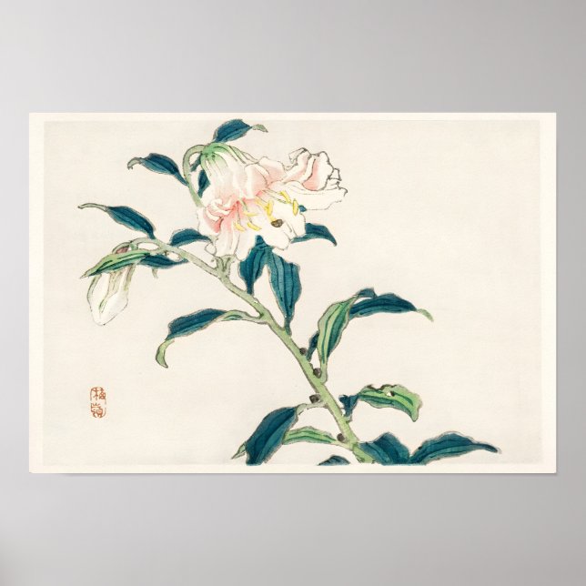  Pink Flower Poster (Vorne)