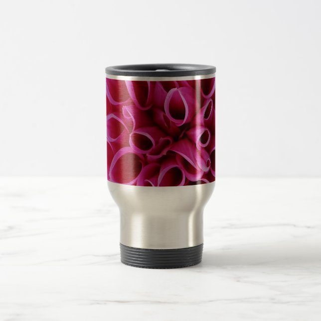 Pink Flower Reisebecher  (Mittel)