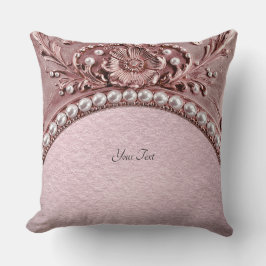 Pink Flower Throw Pillow Kissen