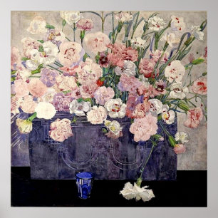 Pink Flowers by Mackintosh Poster