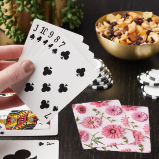 Pink Flowers Classic Playing Cards Spielkarten