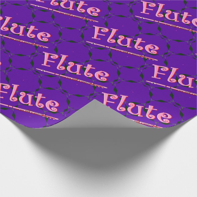 Pink Flute Geschenkpapier (Ecke)