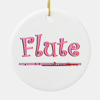 Pink Flute Ornament