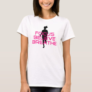 Pink Focus Glaube atmen T-Shirt