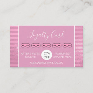 Pink Foil Streifen Massage und Wellness-Center Loy Treuekarte