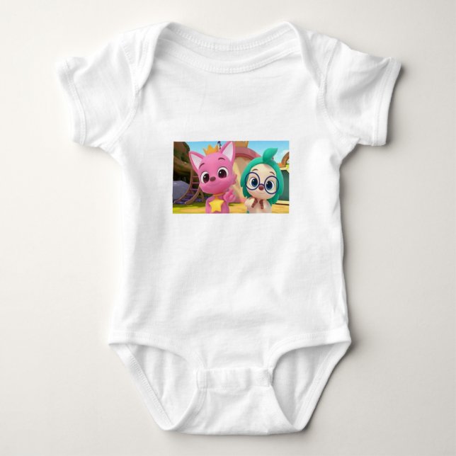 Pink Fong und Freunde Baby Strampler (Vorderseite)
