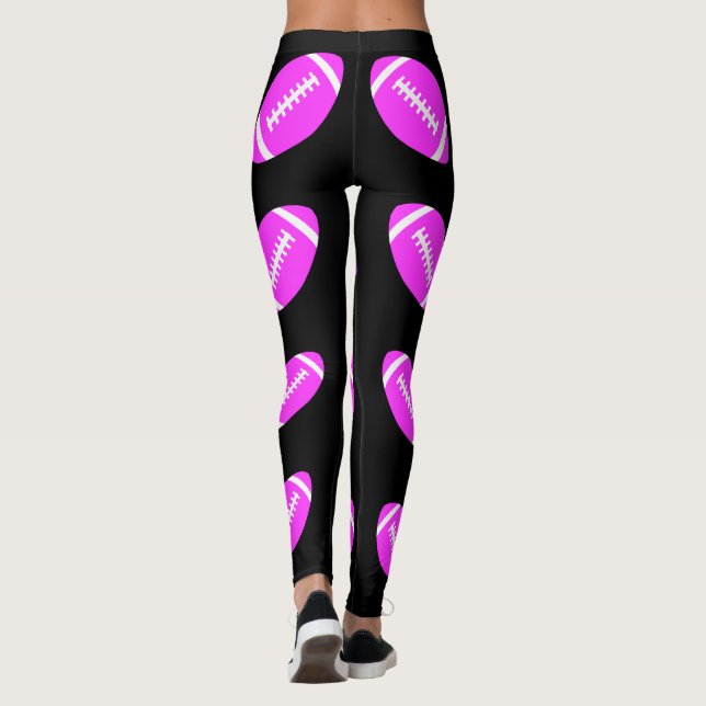 Pink Football Powderpuff ou Pink Out Jeu Leggings (Dos)