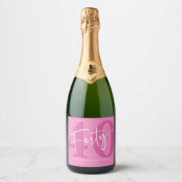 Pink Forty 40th Fortieth Birthday Party Gift