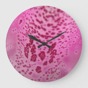 Pink Foxglove Petal Horloge