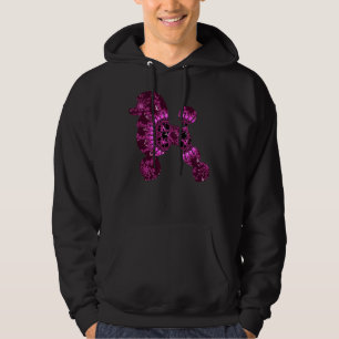 Pink Fraktal Poodle Hoodie