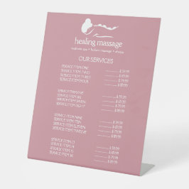 PINK FRAMAN STONE MASSAGE Wellness Day Wellness-Ce Sockelschild