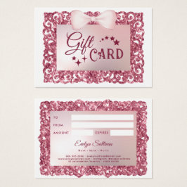 Pink Frame Bow Geschenkkarte