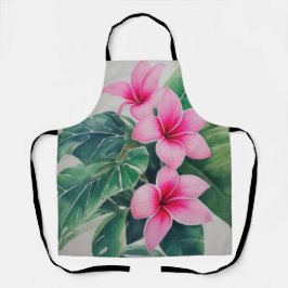 Pink Frangipani Blume Schürze