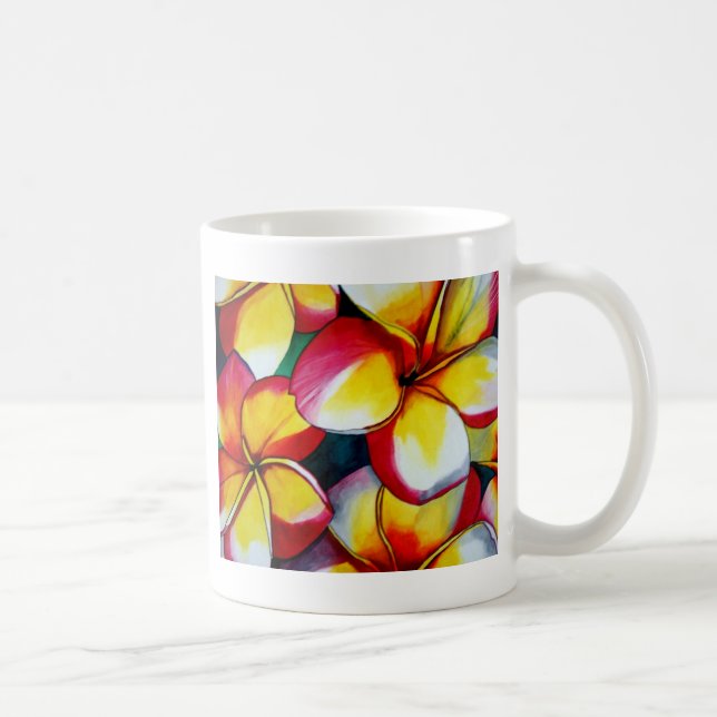 Pink Frangipani Blume Tasse Sacha Grossel Art (Rechts)