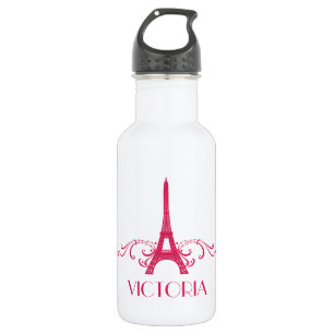 Pink-Französisch-Blüh Edelstahlflasche