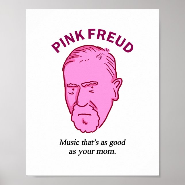 Pink Freud Funny Music Psychology Puster Poster (Vorne)